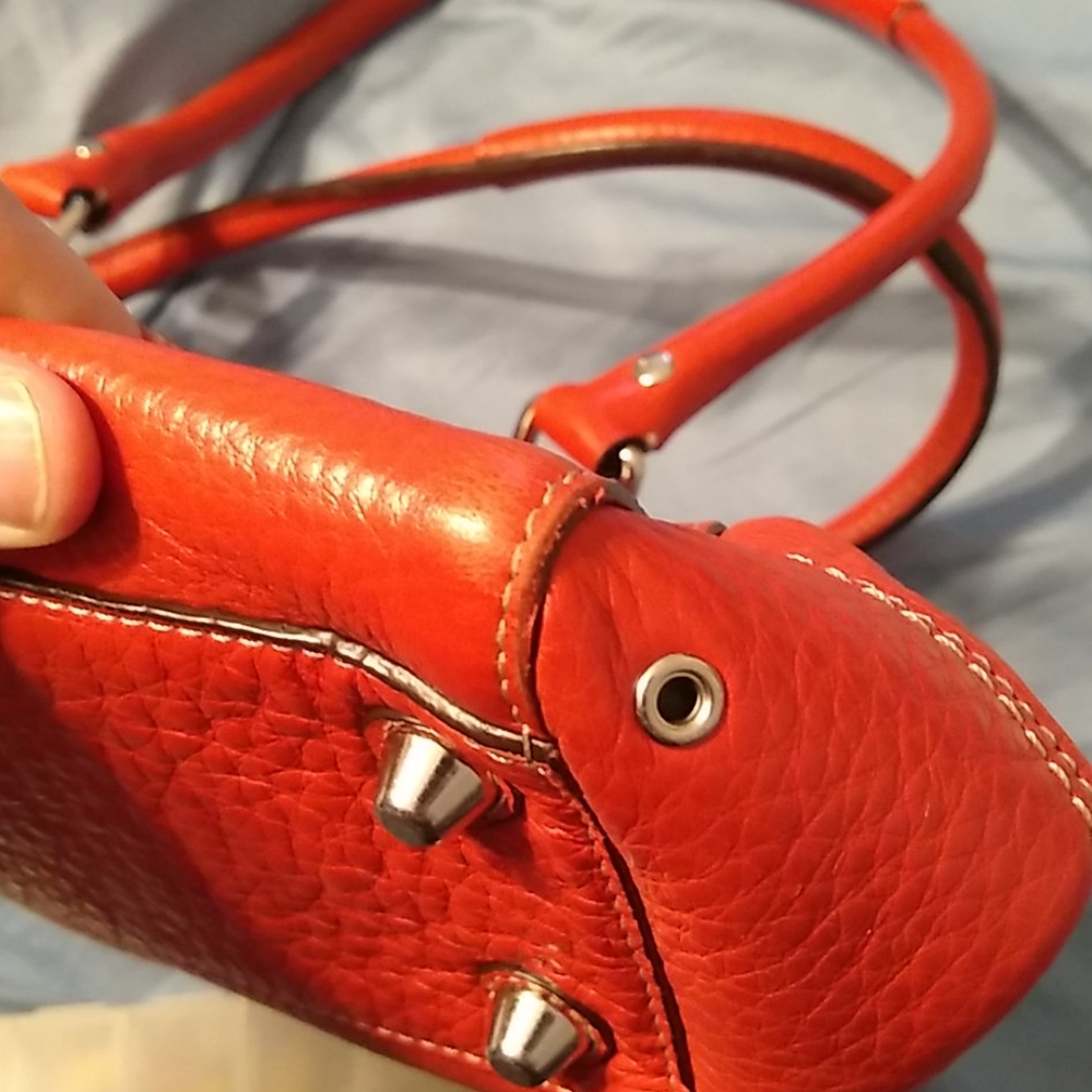 Coach Hamilton Coral leather handbag - Picture 6 of 8